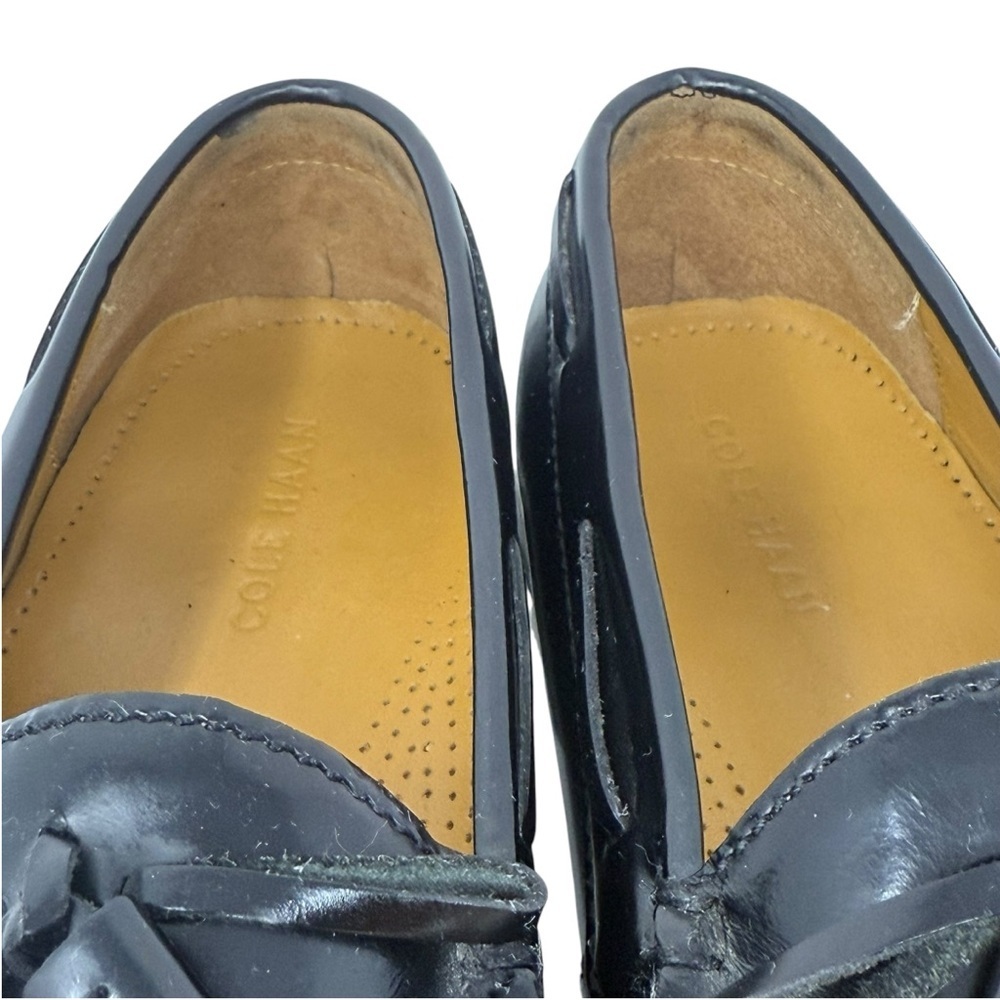 Cole Haan Classic Black Pinch Tassel Leather Loafers Mens Size 9.5 3E Extra Wide - Picture 9 of 15